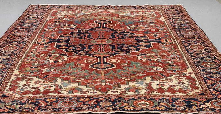 Matta, antik Heris, ca 375 x 280,5 cm.
