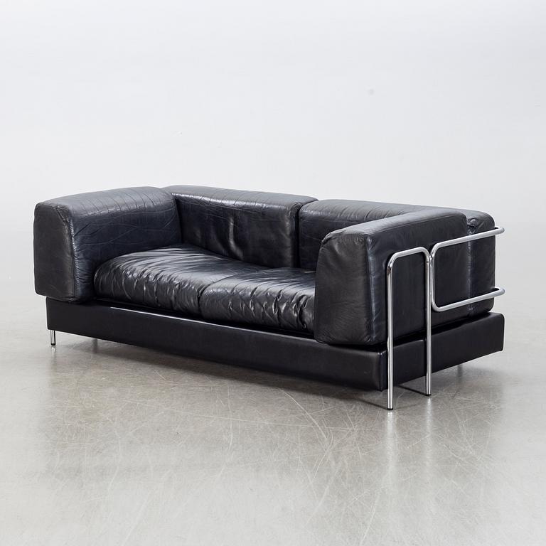 A Swedish 1970/80's leather sofa.