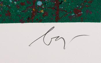 ENRICO BAJ , sekatekniikka ja väripainos, 5 kpl, signeerattu ja numeroitu.