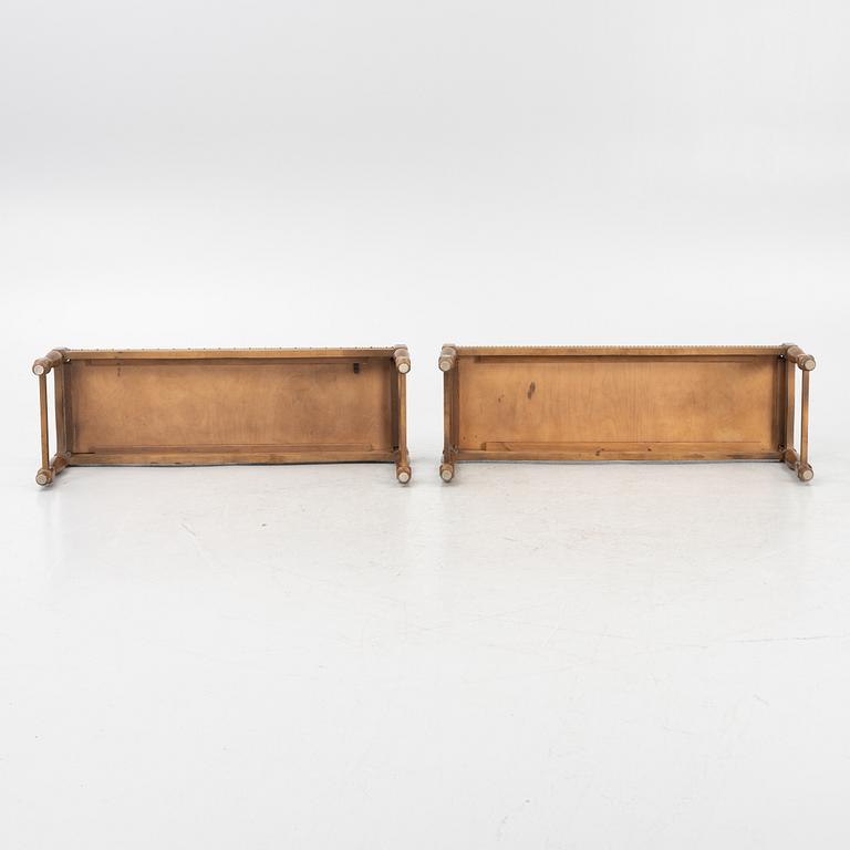 Benches, a pair, first half of the 20th century.