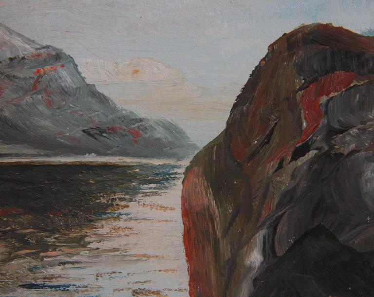 MUANI, E, olja på duk, sign o dat 1895.