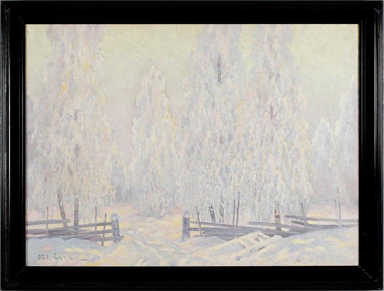 OSCAR LYCKE, olja på duk, signerad.