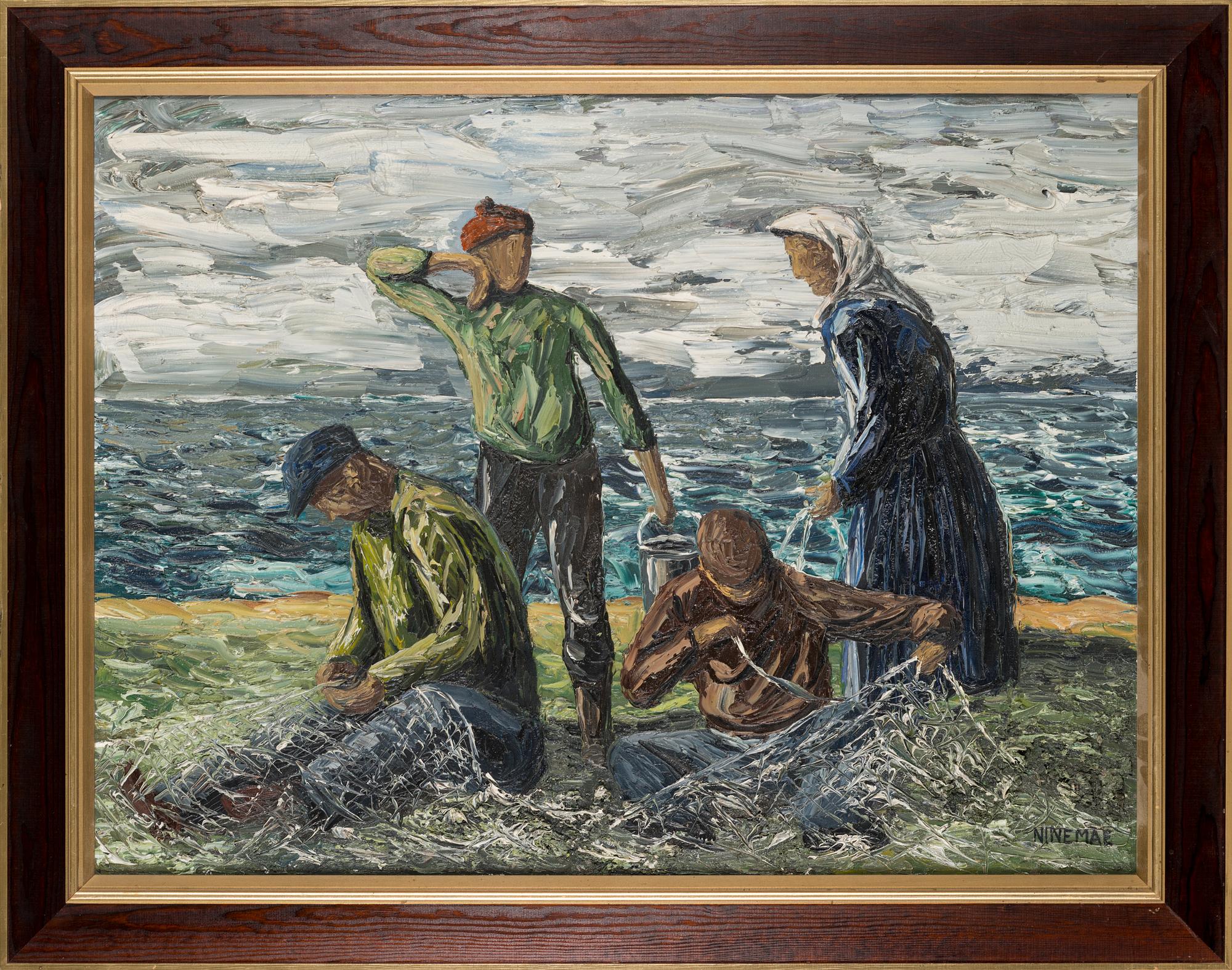 BORIS NINEMAE, oil on canvas, signed.