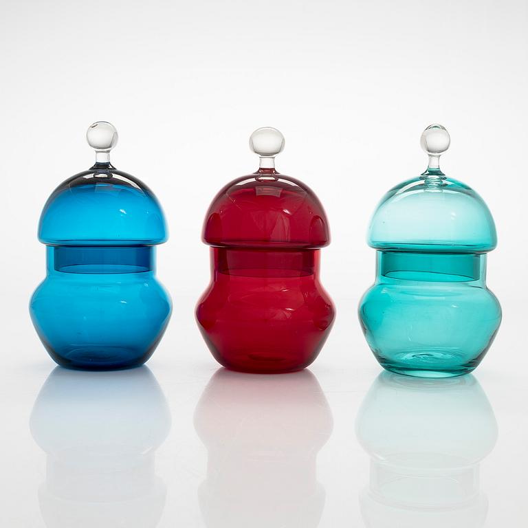 Helena Tynell, "Pomona", 3 st, Riihimäki Glasbruk.