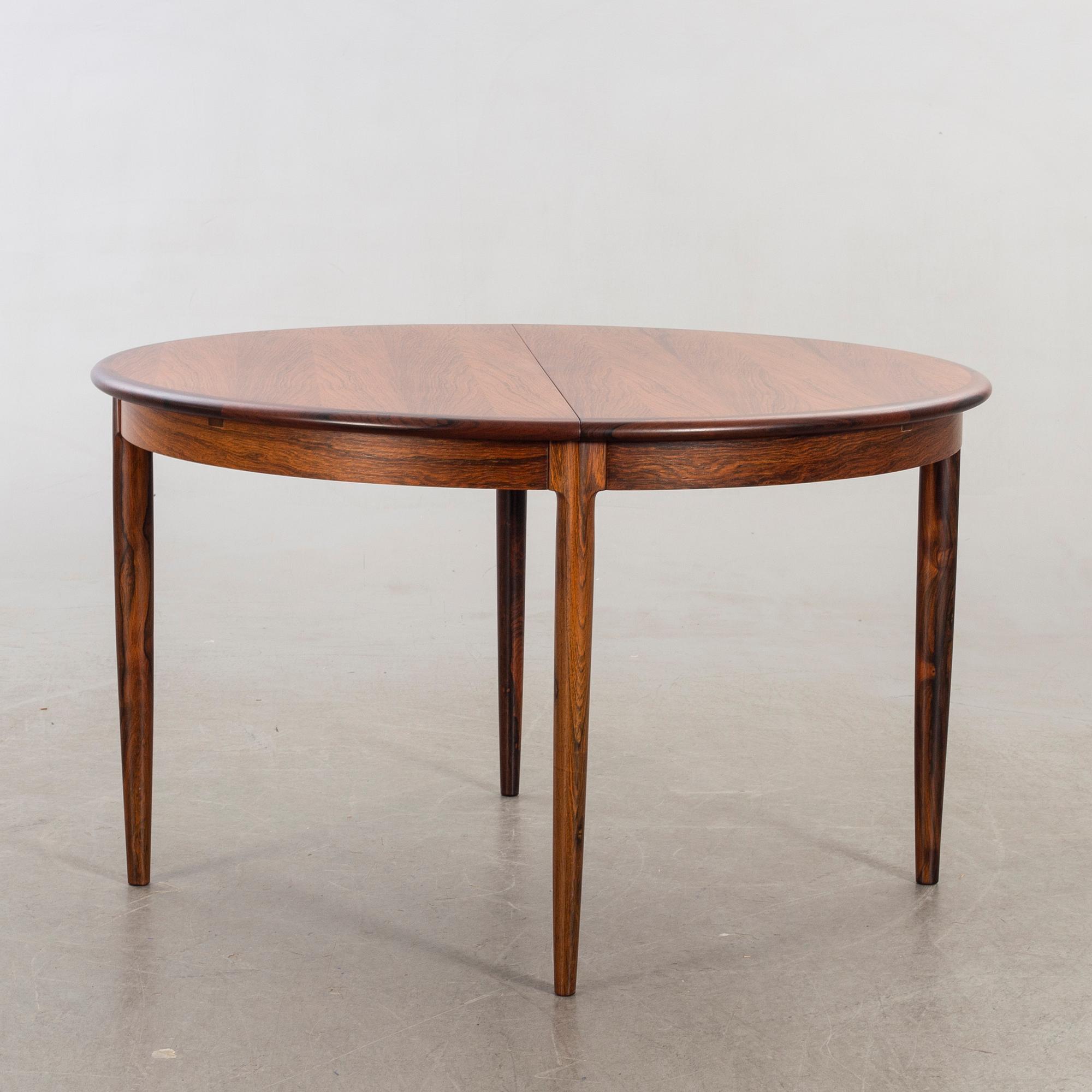 Niels Otto Møller dining table and 6 chairs model 78 Slagelse Möbelvaerk A/S Danmark 1960-tal.