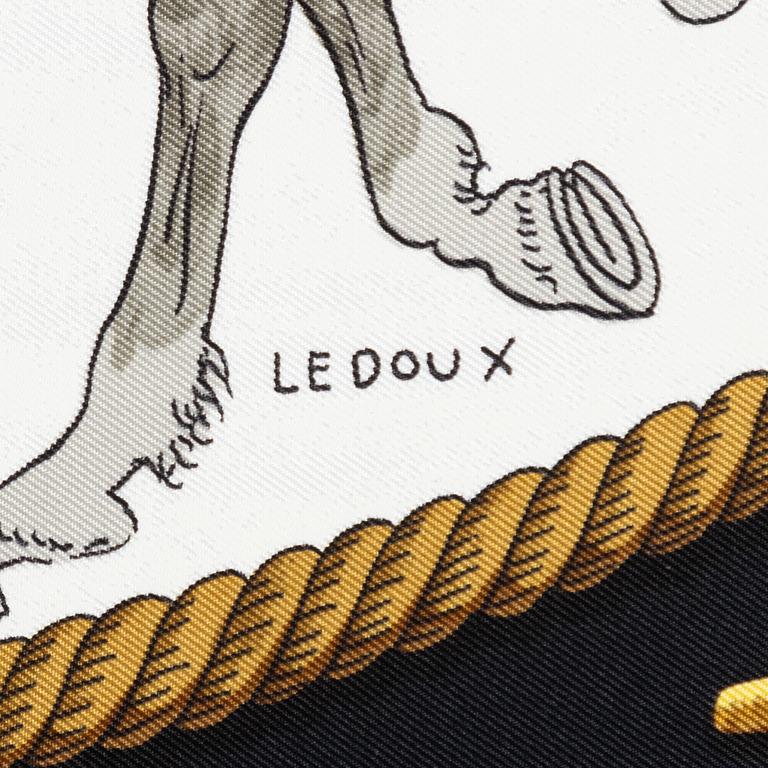 Hermès, scarf, "Marine et Cavalerie".