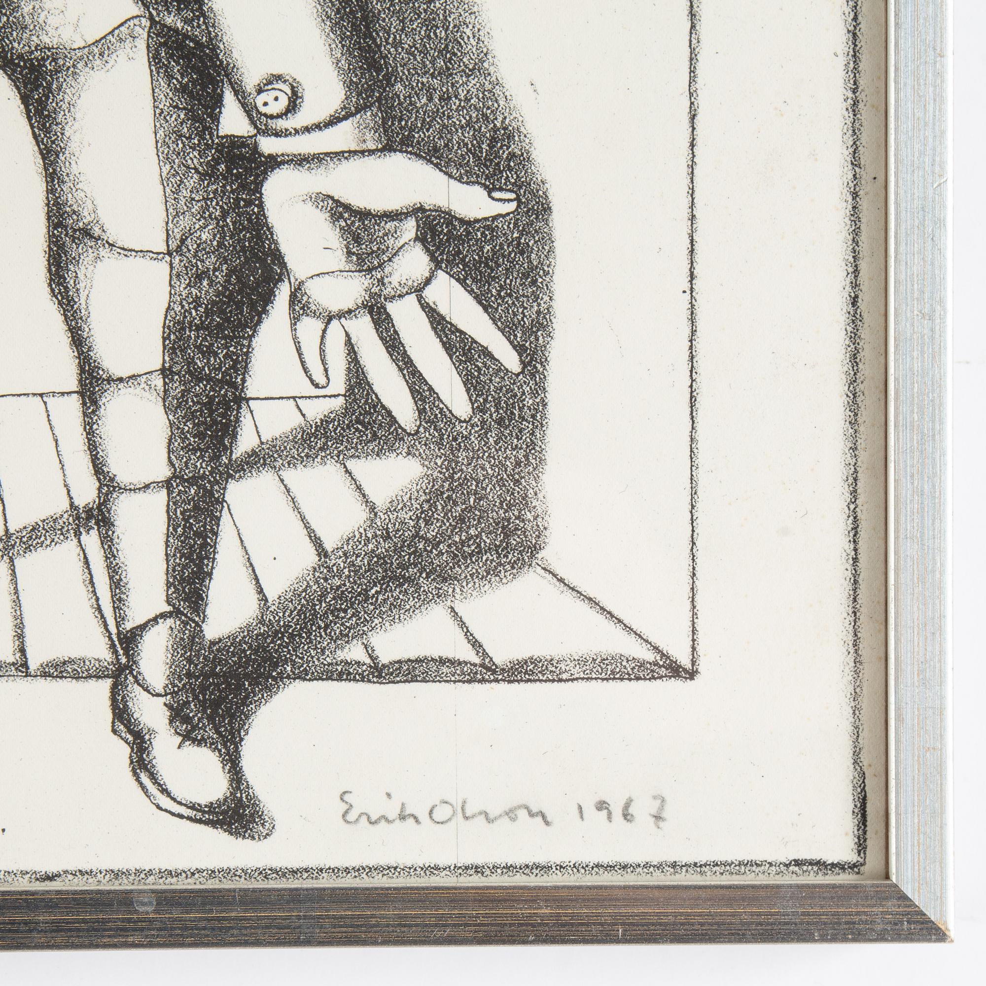 Erik Olson, lithograph, 1967, signed 94/100.