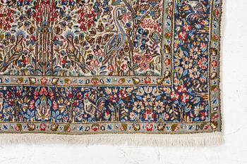 Carpet, Kirman, antique, approx. 242 x 146 cm.