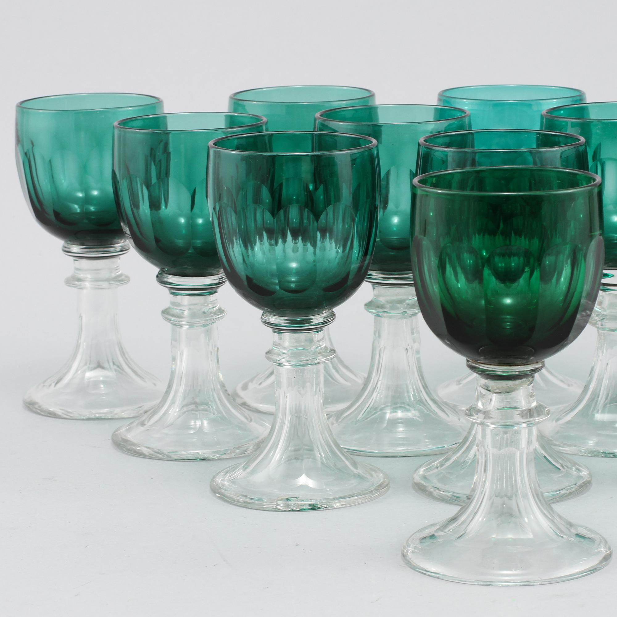 VITVINSGLAS, 13 st, Sverige, 1920/1930-tal.