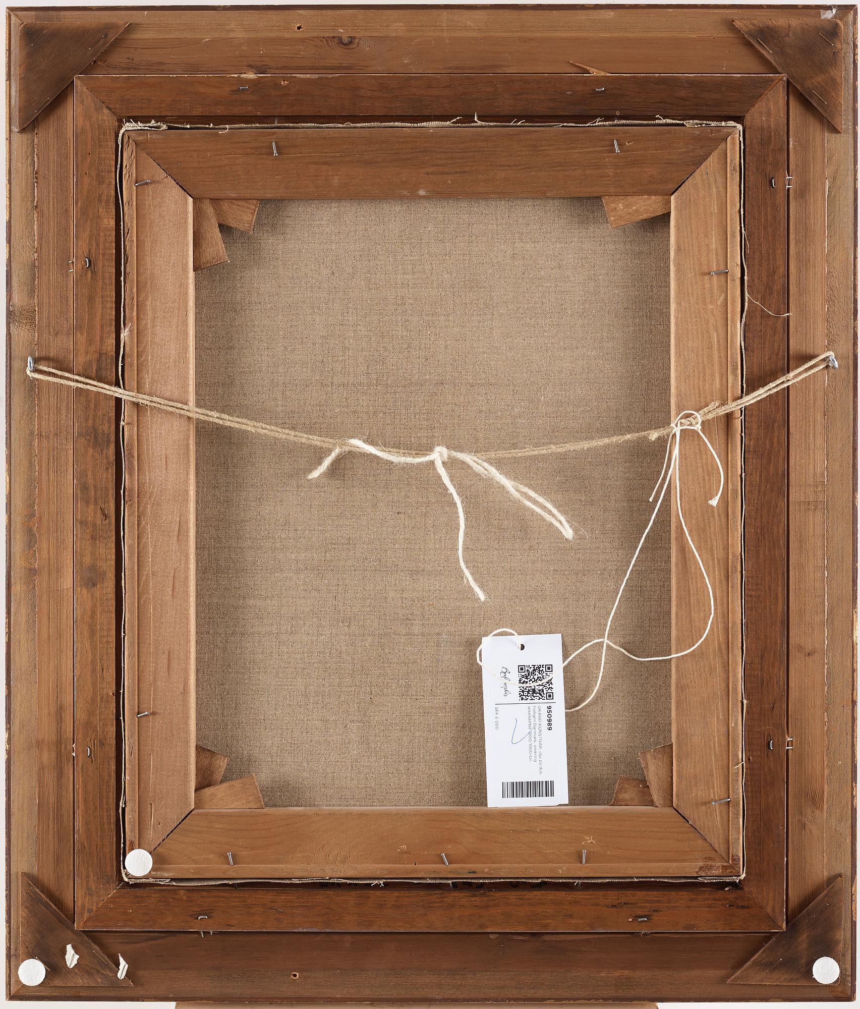 A late 19th century oil painting, probably from Denmark.