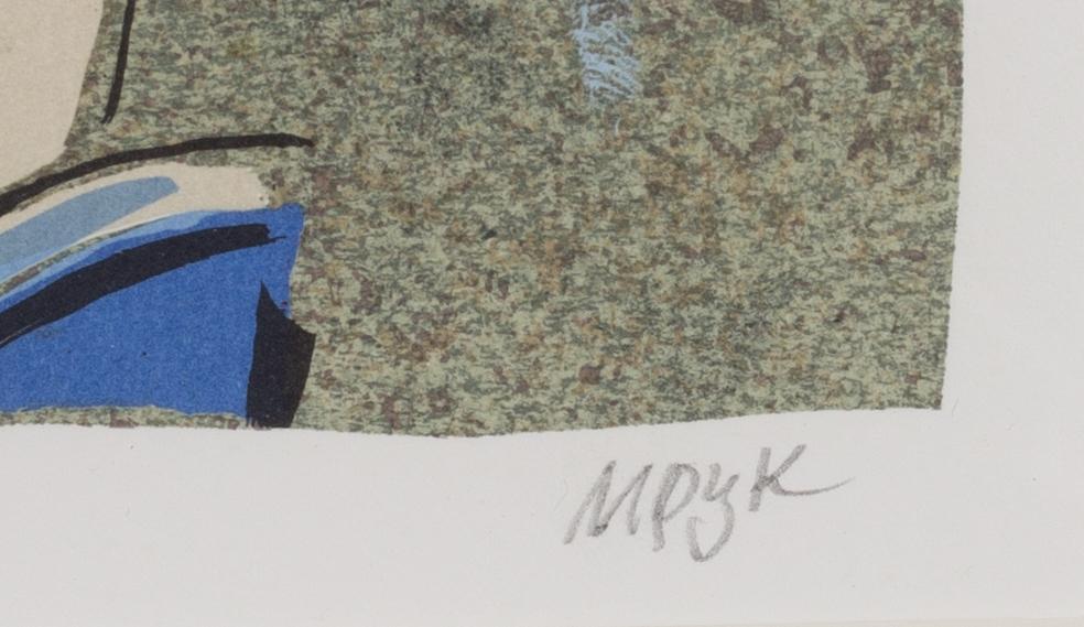 Madeleine Pyk, "Tusen dagar och en dröm", mapp med fyra färglitografier samt bok.