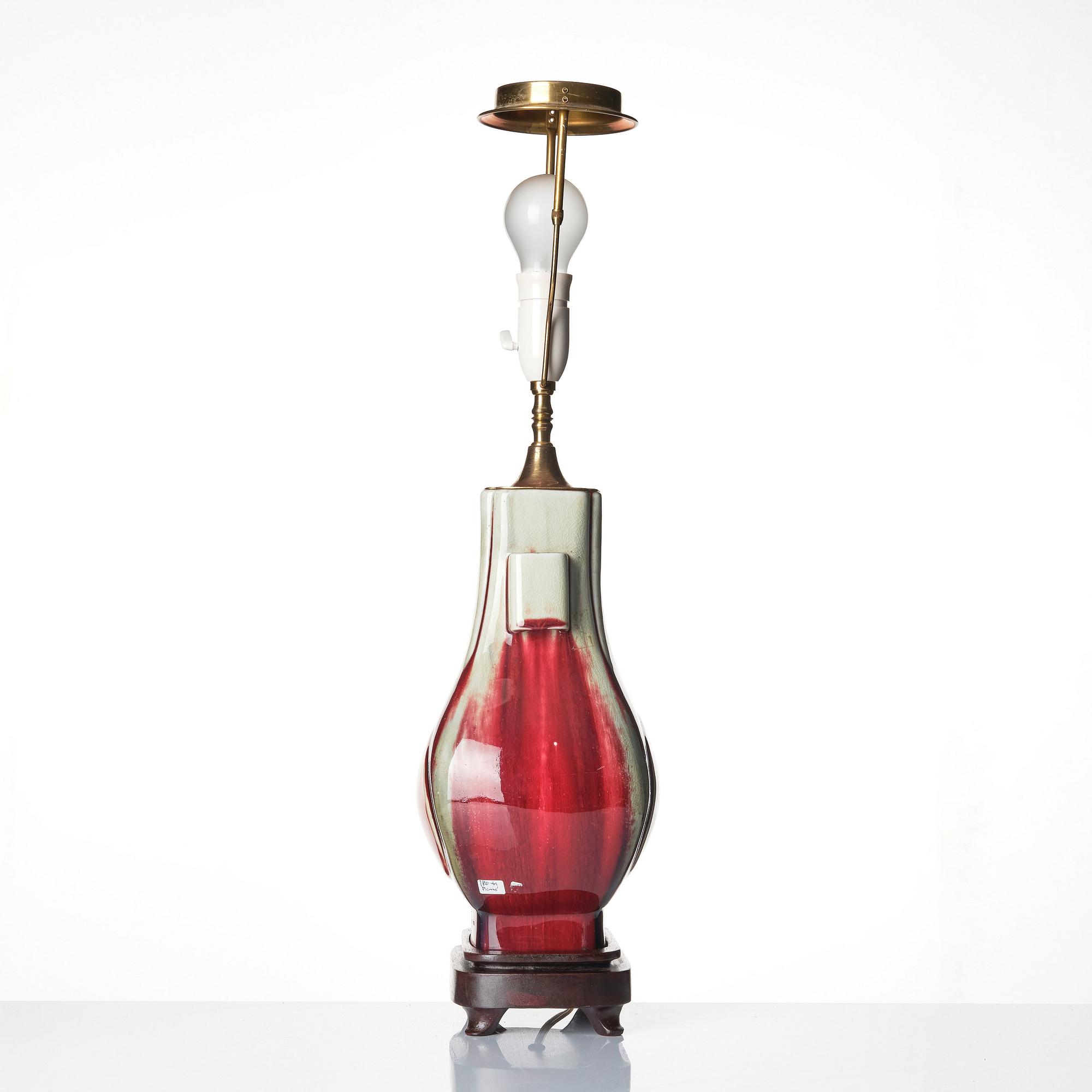 A flambé glazed vase, Qing dynasty, 19th Century.