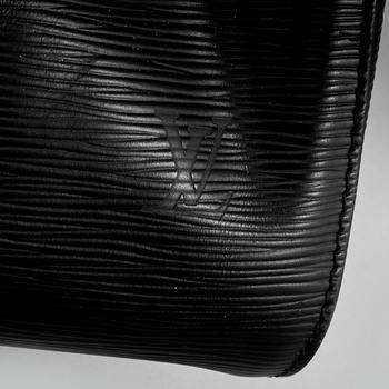 VÄSKA, "Keepall 55 Epi Black", Louis Vuitton,