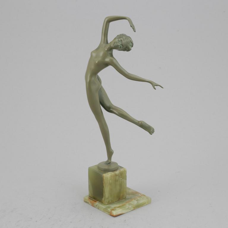 Josef Lorenzl, sculpture, bronze, art deco.