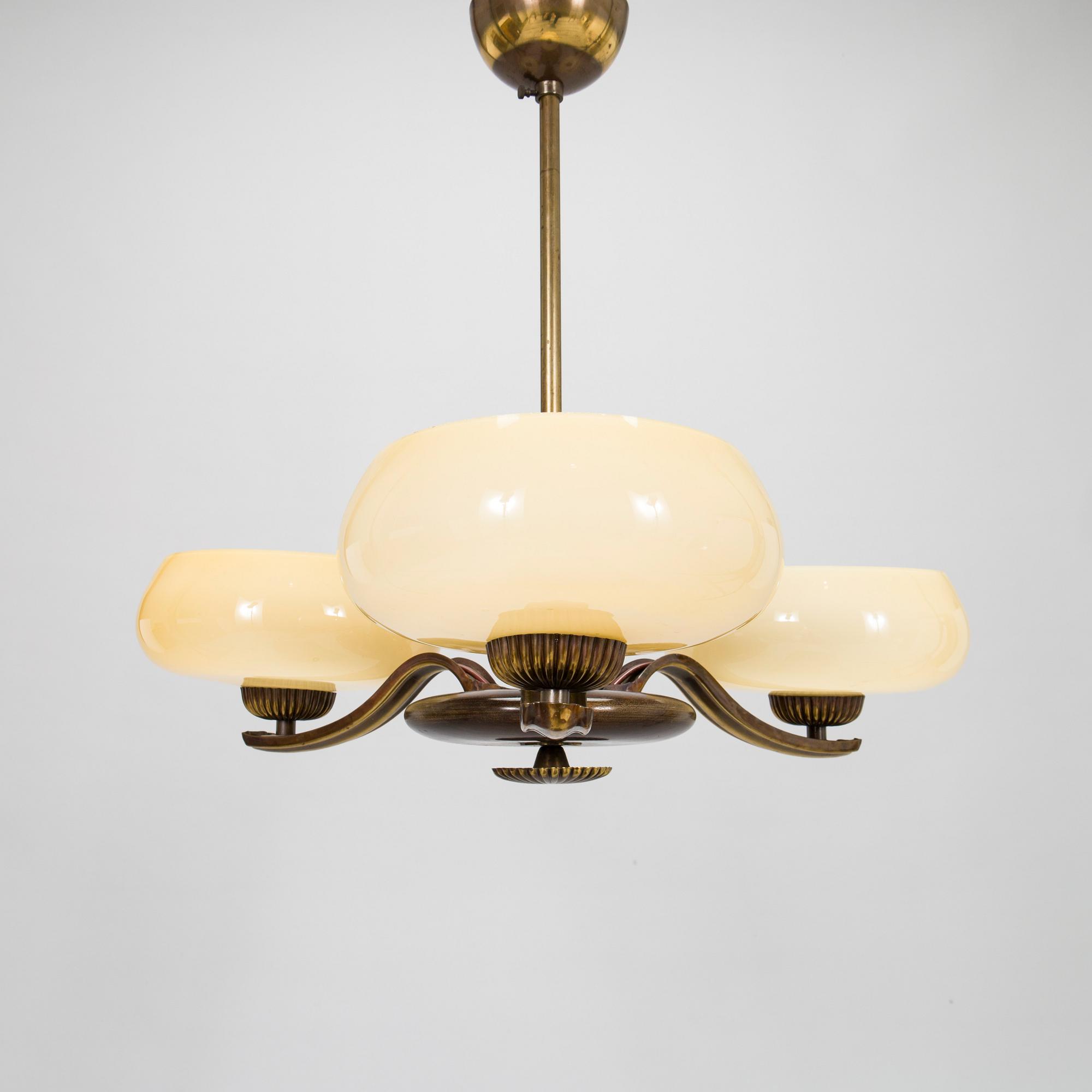 Paavo Tynell, taklampa, Taito Oy, 1930-tal.