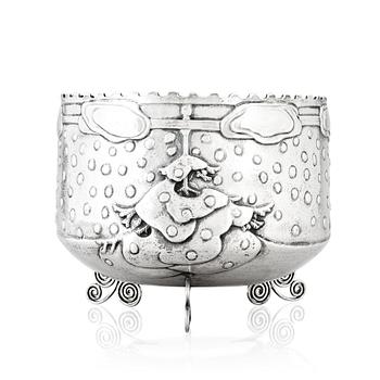 171. Olga Lanner, an Art Nouveau silver flower pot, Stockholm 1916.