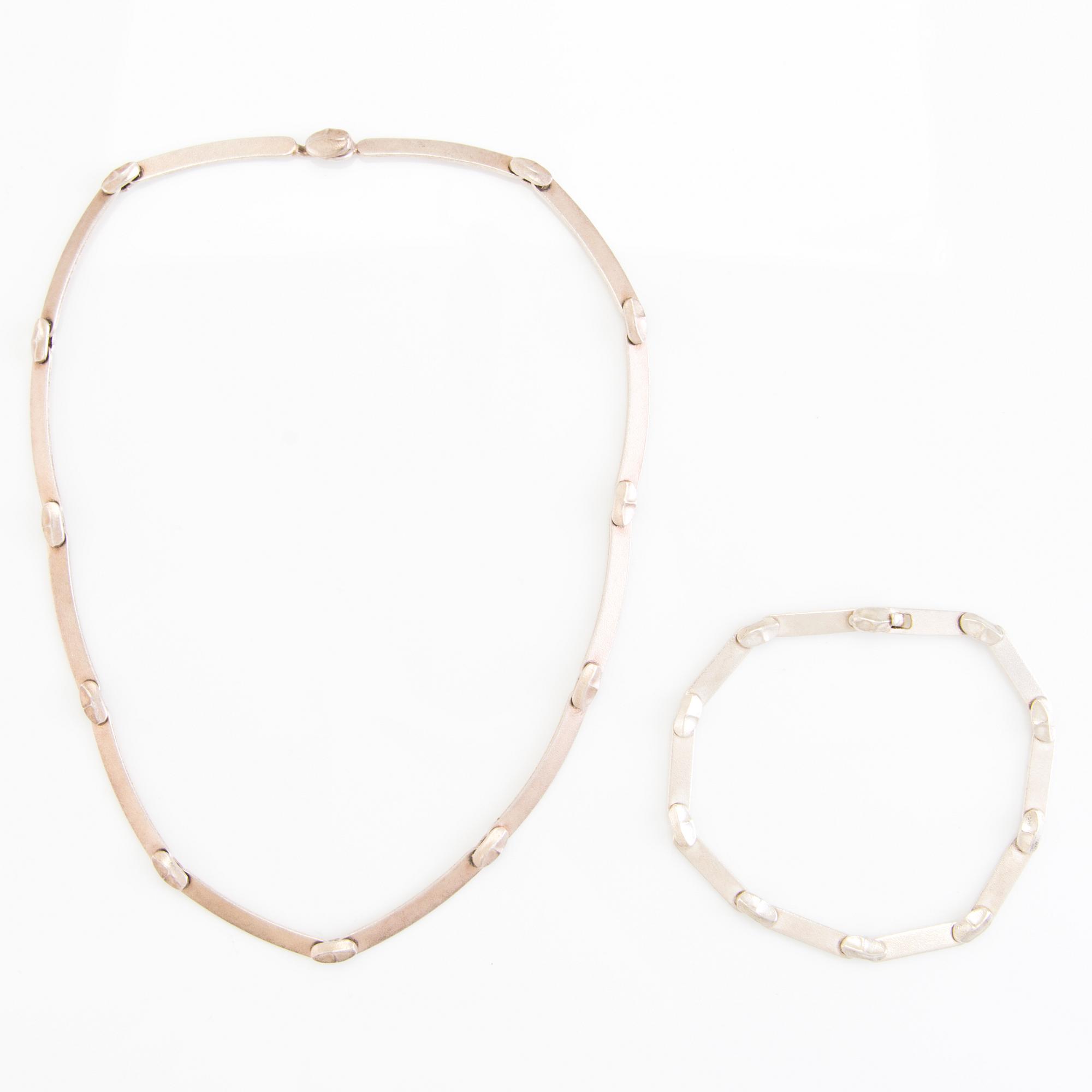 LAPPONIA, KAULAKORU ja RANNEKORU, sterling hopeaa, 1982-1998.