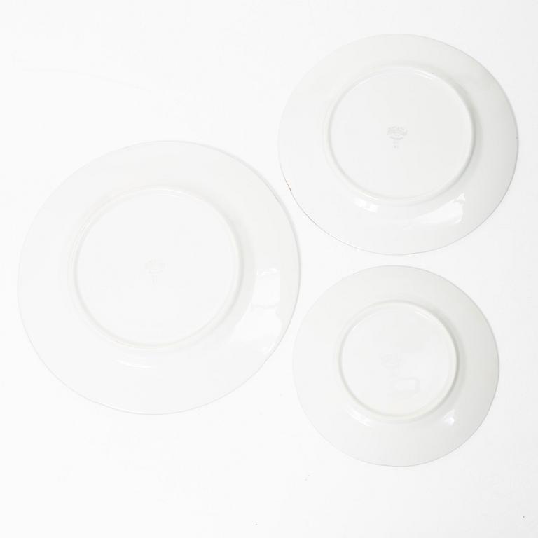 Louise Adelborg, A dinner service, 74 pieces, porcelain, "Swedish Grace/Kardinal", Rörstrand.