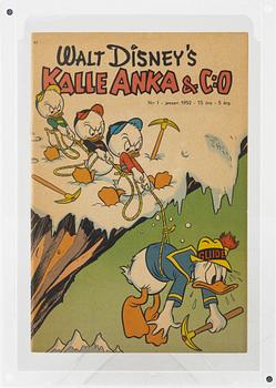 Comic book, "Donald Duck & Co" No. 1, 1952.
