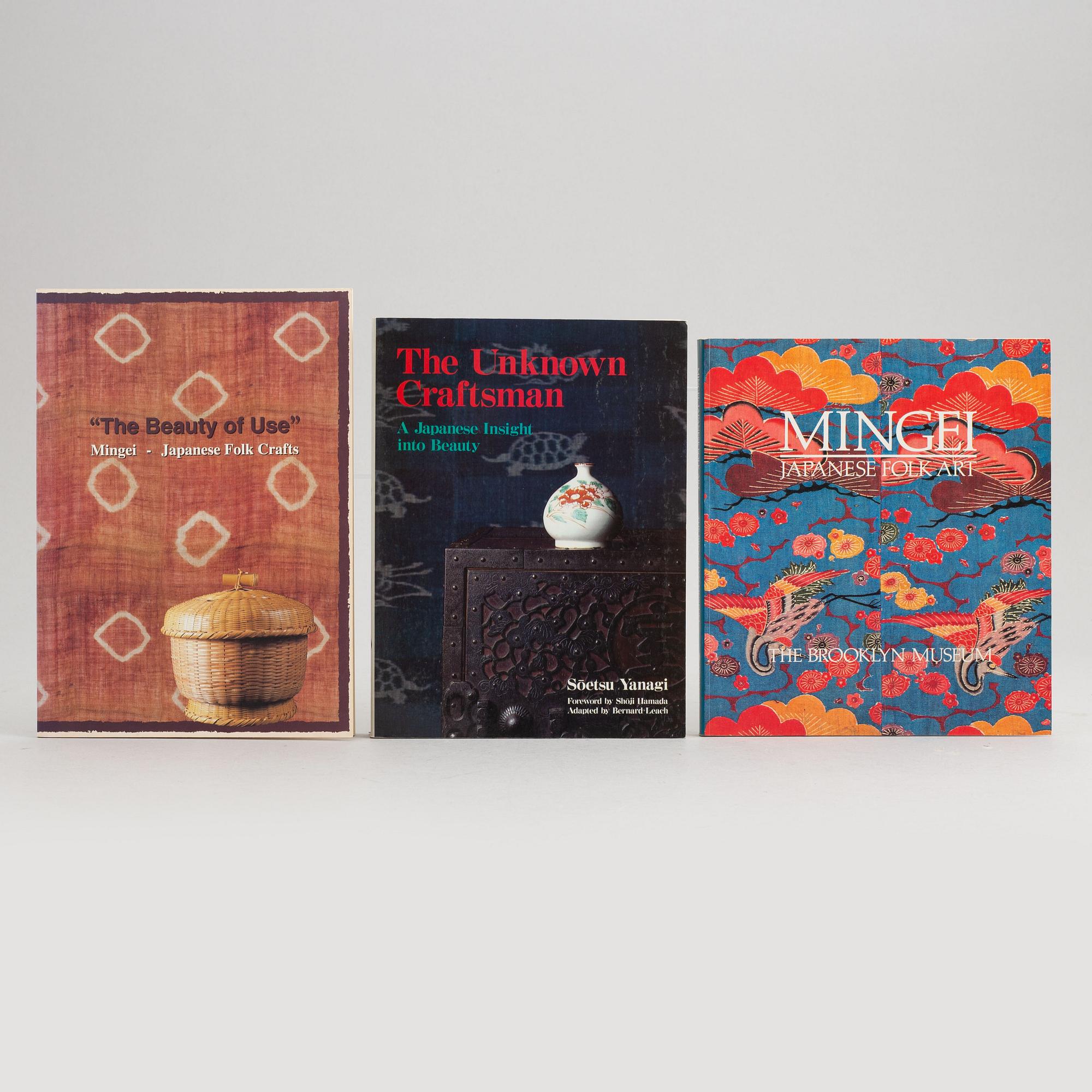 Böcker, 11 volymer, rörande Japansk konst och konsthantverk.