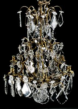 LJUSKRONA, rokokostil, 1900-talets första hälft. Höjd ca 86 cm.