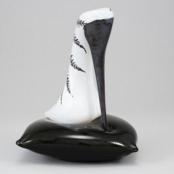 KJELL ENGMAN, a glass sculpture of a shoe, Kosta Boda, Sweden, Limited edition of 100 pcs.