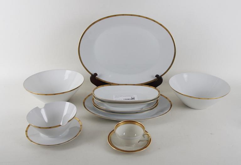 MATSERVIS och KAFFESERVIS, 56 + 28 delar, porslin, Rosenthal resp Bavaria.