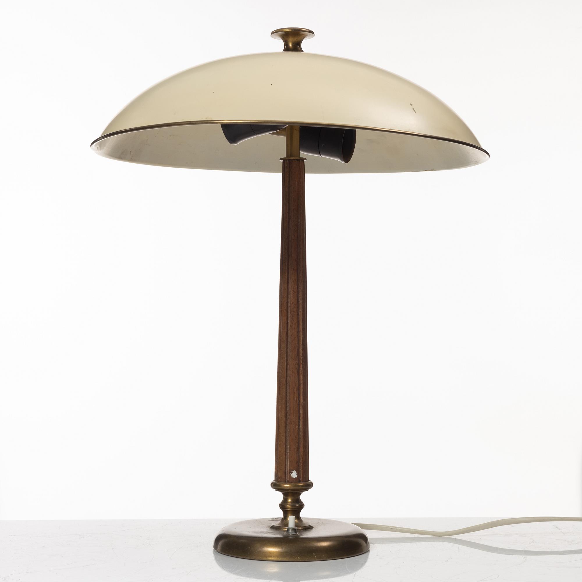 Erik Tidstrand or Bertil Brisborg, a table lamp model "15625", Arvid Böhlmarks Lampfabrik, Stockholm, 1950s-60s.
