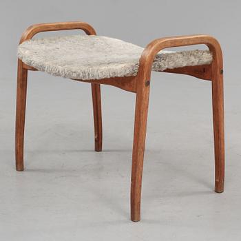 FÅTÖLJ samt FOTPALL, "Lamino", Yngve Ekström, Swedese, 1900-talets fjärde kvartal.