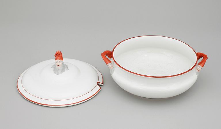 GRÖTSKÅL, porslin, Rörstrand, 1900-talets första hälft.