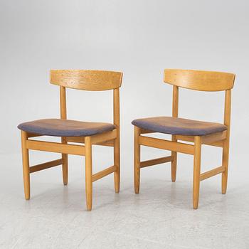Børge Mogensen, eight "Öresund" chairs, Karl Andersson & Söner, Sweden, second half of the 20th century.