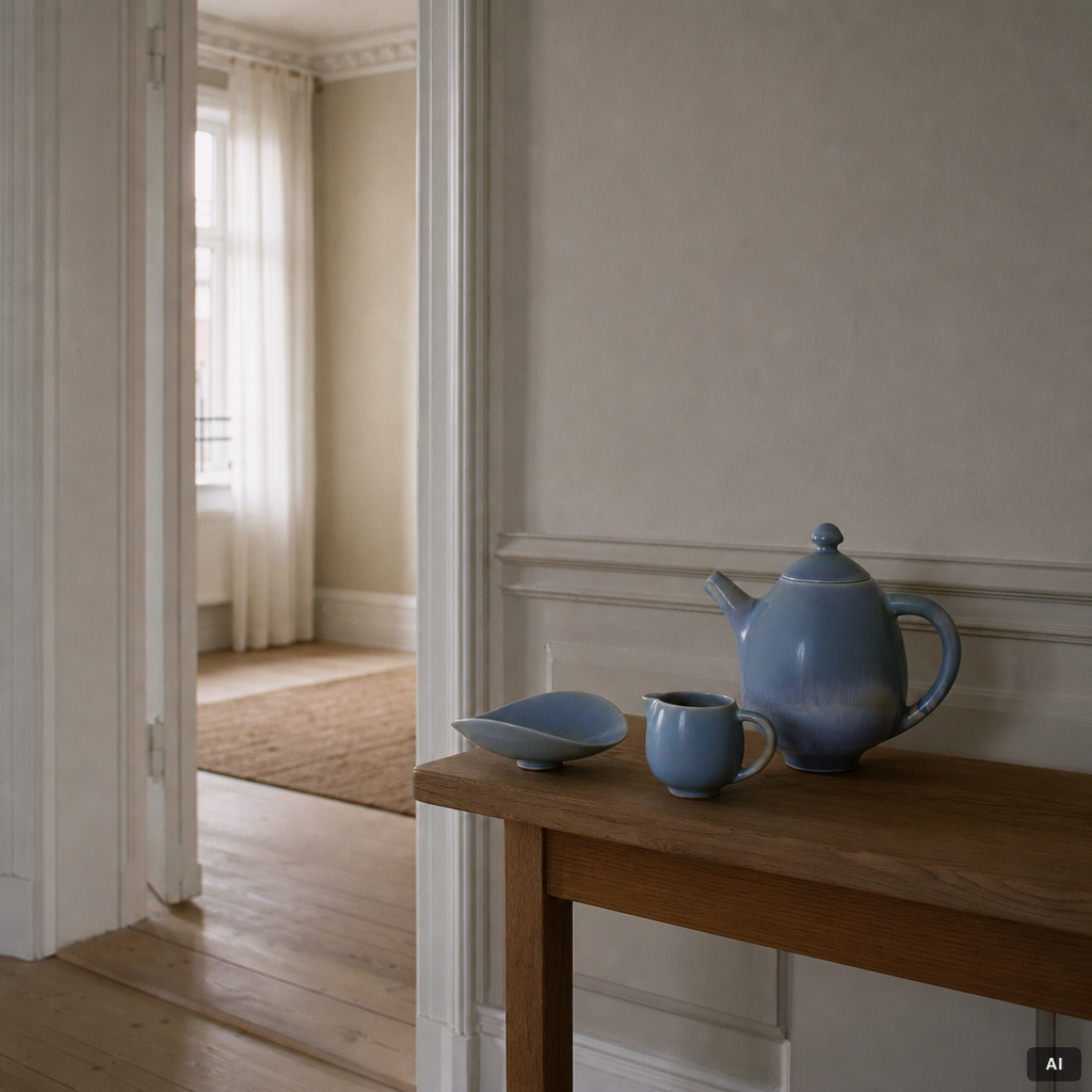 Berndt Friberg, a three piece tea service, Gustavsberg Studio, 1956.