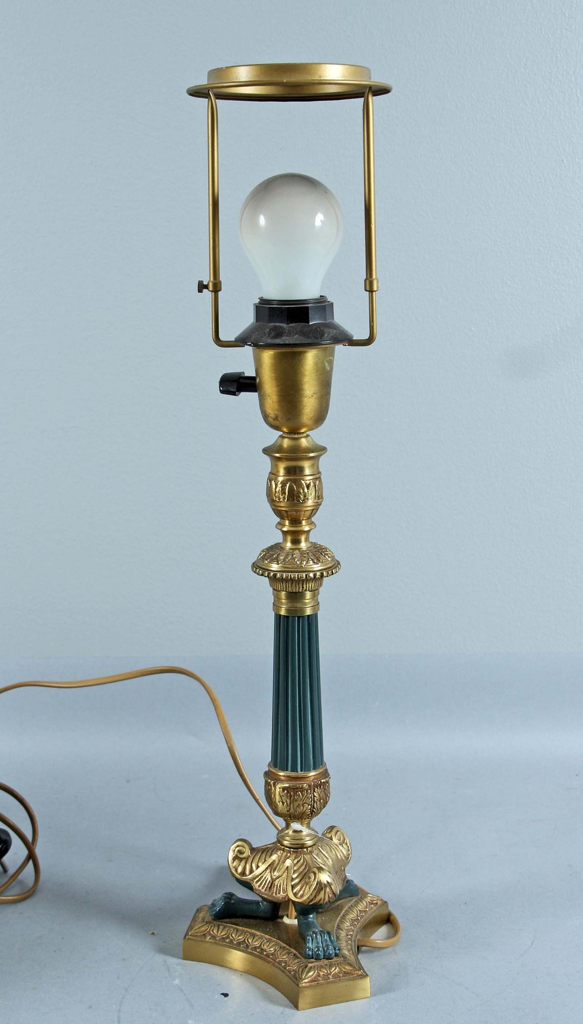 BORDSLAMPA, empirestil, 1900-tal.