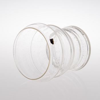 glass vase model 1495, Nuutajärvi Finland 1970s.