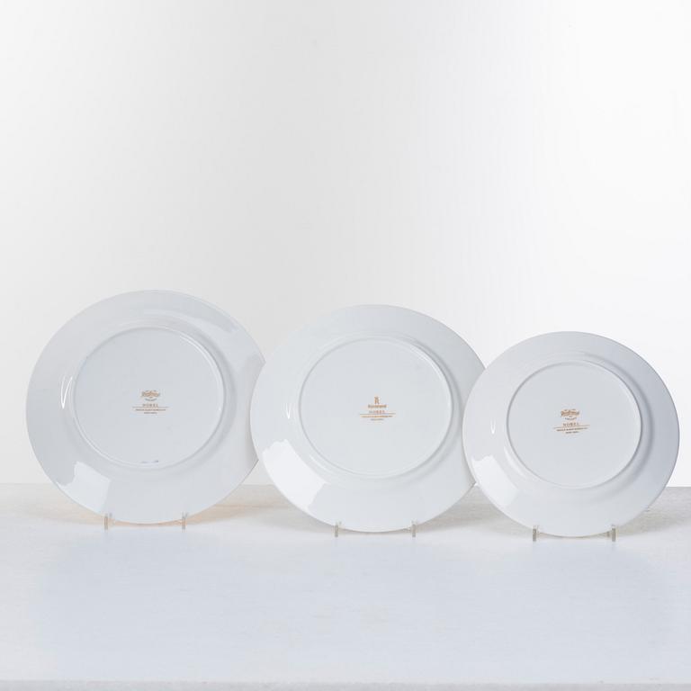 Karin Björquist, a 45 pcs "Nobel" bone china part service, Rörstrand, Sweden, post 1991.