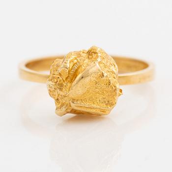 Björn Weckström, ring, 18K gold, Finland 1976. By Lapponia.