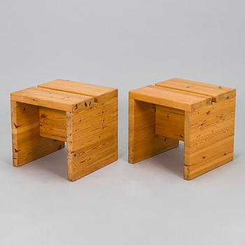 Stools, a pair from the 1970s.