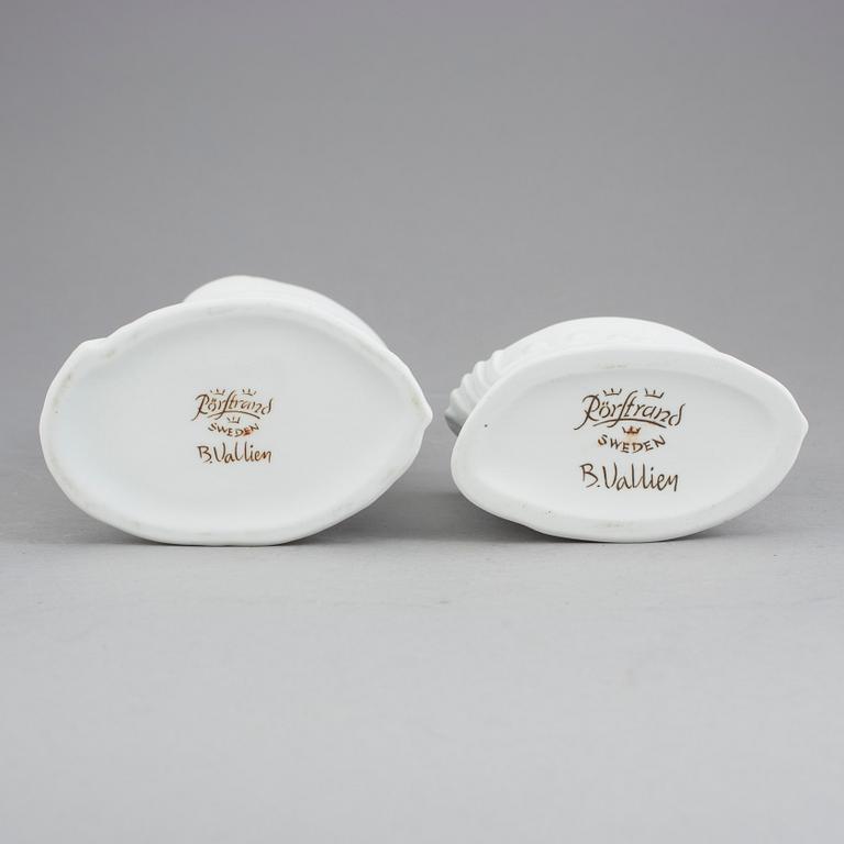 VASER, 2 st, stengods, "Terra" Bertil Vallien. Rörstrand.