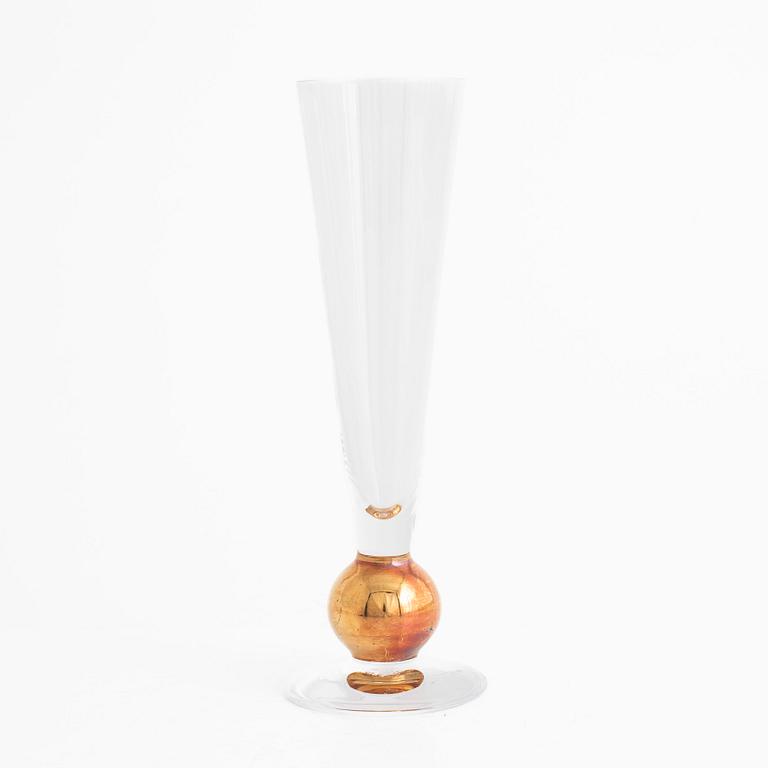 Gunnar Cyrén, champagneglas, 10 st, "Nobel", Orrefors.