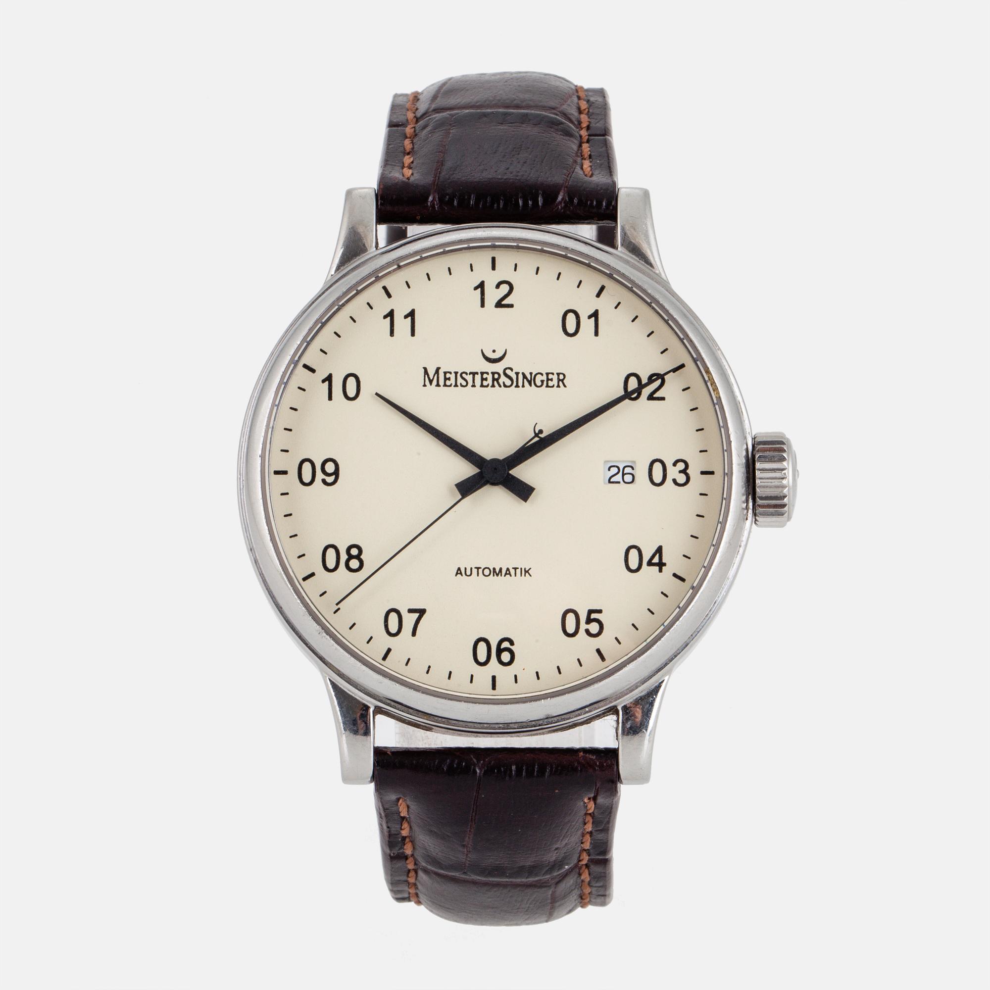 MEISTERSINGER scrypto wristwatch 43 mm. Bukowskis