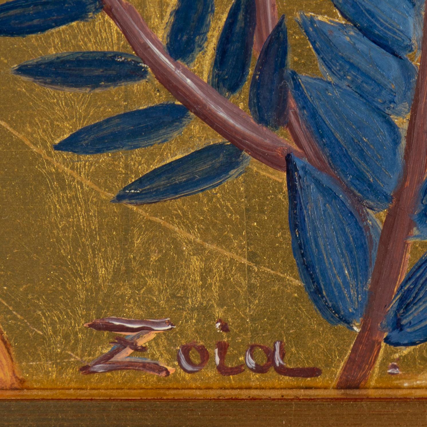 ZOIA KRUKOVSKYA LAGERKRANS, oil on panel, signed.