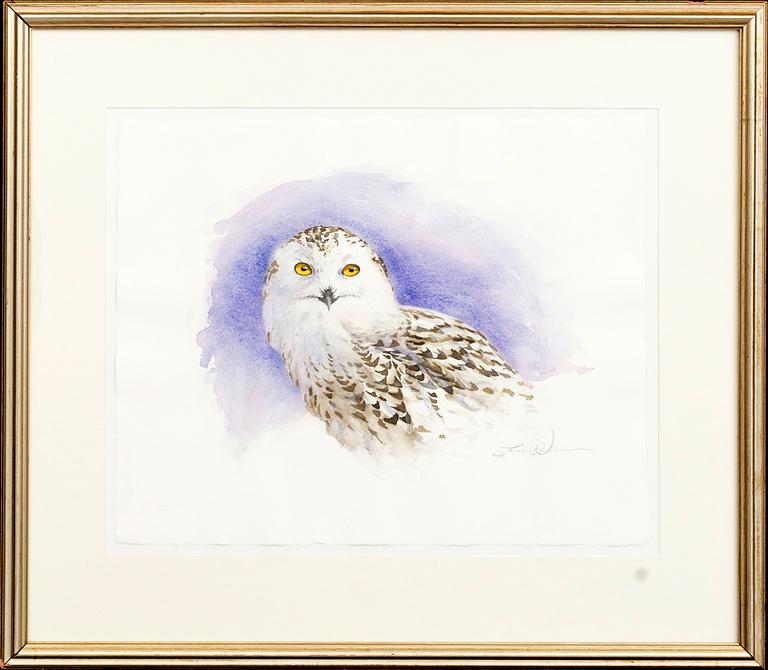JONAS NILSSON, watercolour signed and dated.