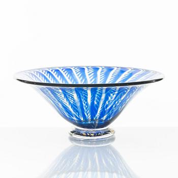 Edward Hald, a signed glass bowl, Orrefors.