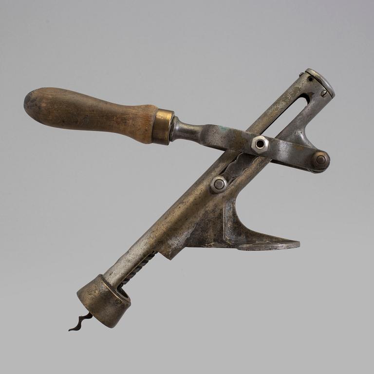 A circa 1900 wine bottle opener.