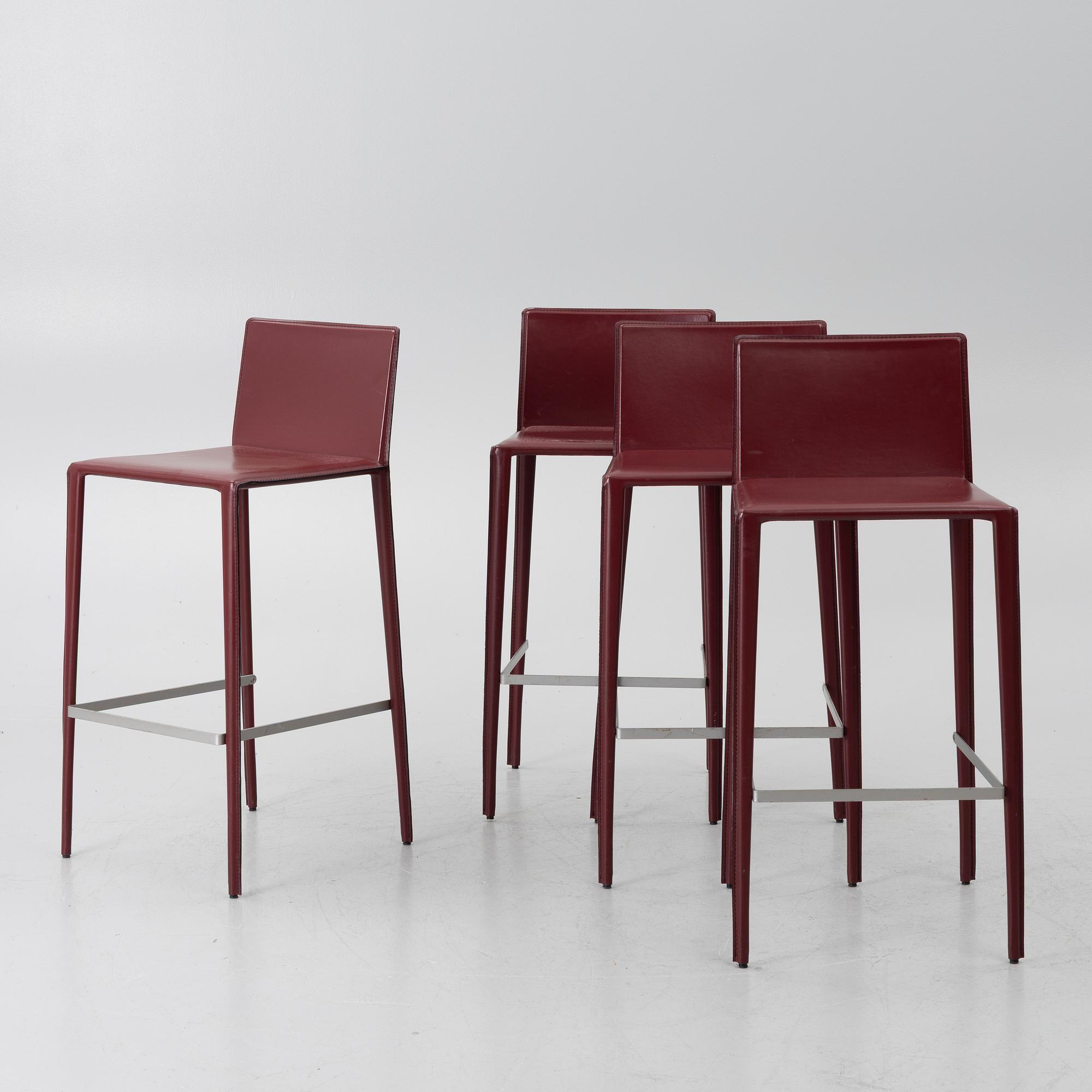Lievore Altherr Molina, Four 'Norma' bar stools, Arper.