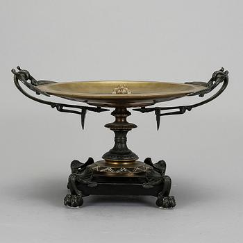 TAZZA, brons och onyx. Empirestil, 1800-talets slut.