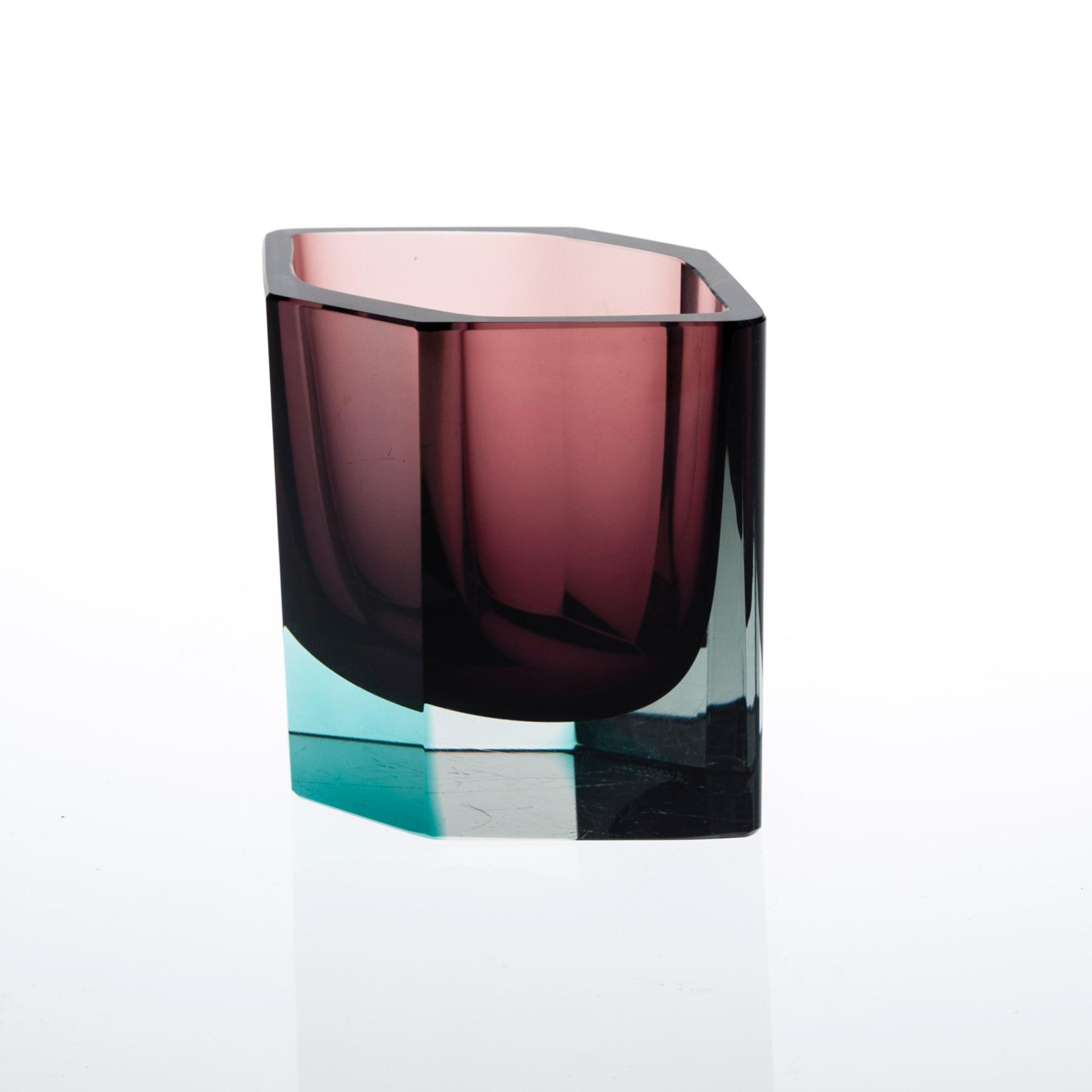 GLASSKULPTUR, "Pilari" (Pelare) 250, signerad K. Franck, Nuutajärvi Notsjö -58.