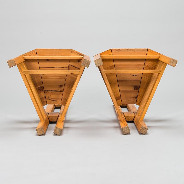 Arnold Lerber, a set of two 1960'/1970's 'Rantasipi' chairs for Laukaan Puu.