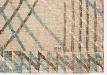 DRAPE. "Kärvar". Tapestry weave (gobelängvariant). 242,5 x 185 cm. Signed AB MMF BN.