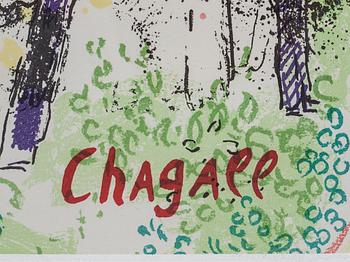 MARC CHAGALL, efter, färglitografi. Signerad i plåten.
